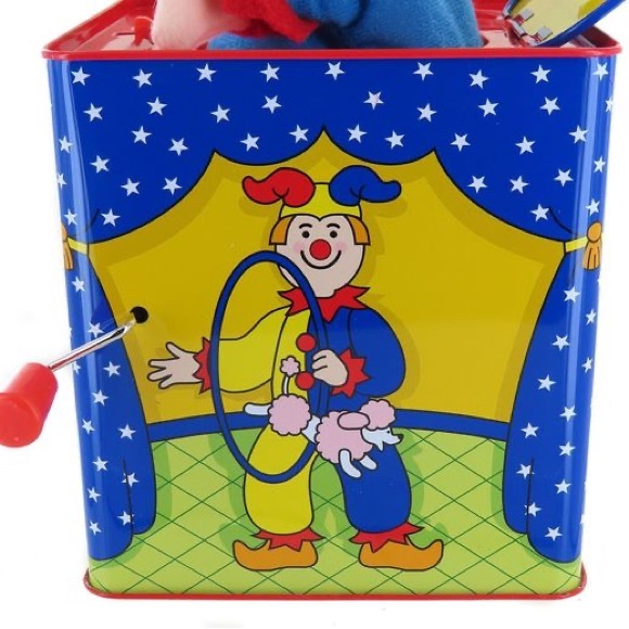 Vintage 1997 Schylling Original Jester Clown Jack In The Box Musical Wind Up Toy - Picture 8 of 12